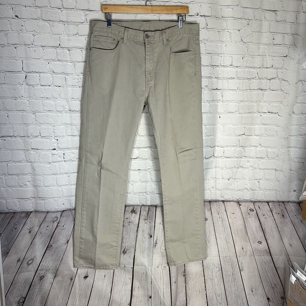 Men's Levi's 513 Brown Corduroy Slim Straight Jeans size W36 x L32White Tab